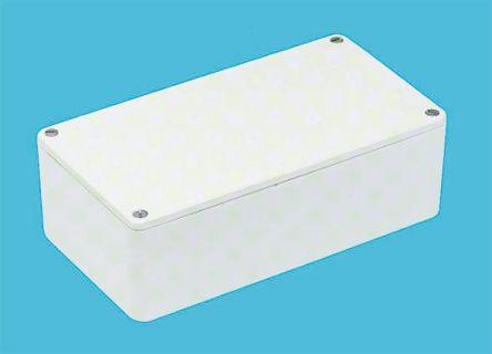 CAMDENBOSS 5000 Series White Die Cast Aluminium Enclosure, IP54, White Lid, 101 x 50 x 25mm