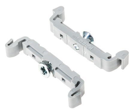 WAGO 209 Series Mounting Foot with Screw for Use with Terminal Blocks with mounting flange, IECEx