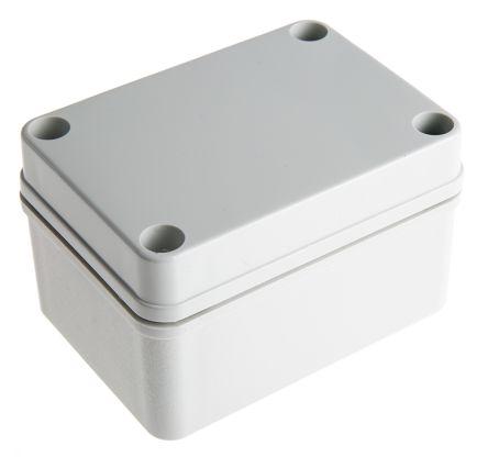 Fibox Piccolo Series Grey Polycarbonate Enclosure, IP66, IP67, Grey Lid, 110 x 80 x 65mm