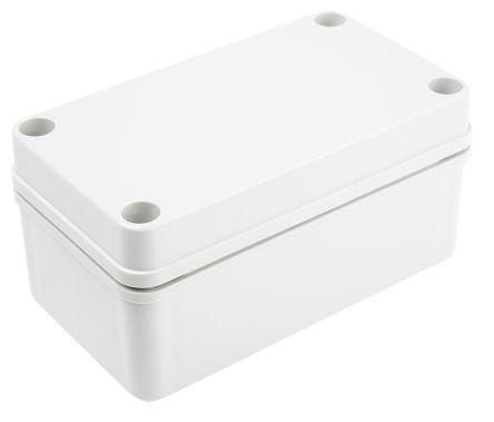 Fibox Piccolo Series Grey Polycarbonate Enclosure, IP66, IP67, Grey Lid, 140 x 80 x 65mm