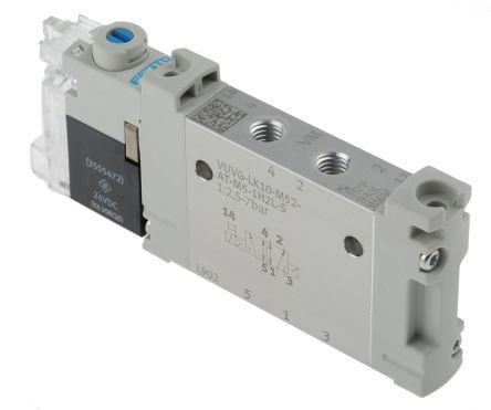 5/2 Solenoid Valve, 10 mm, M5, H2 pin