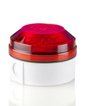 LED195 Multi Volt White Deep Base Red