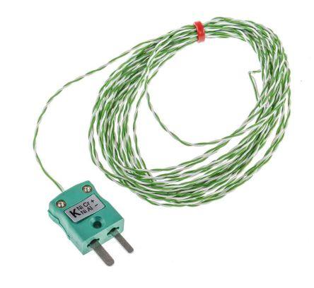 Type K IEC 1/0.2mm Thermocouple+Plug 5m