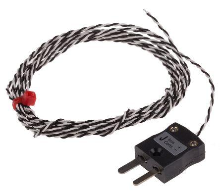 Type J IEC 1/0.2mm Thermocouple+Plug 2m