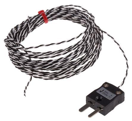 Type J IEC 1/0.2mm Thermocouple+Plug 5m