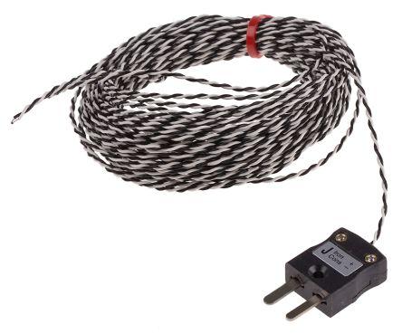 Type J IEC 1/0.2mm Thermocouple+Plug 10m