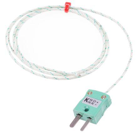 Type K IEC 0.508mm Thermocouple+Plug 1m