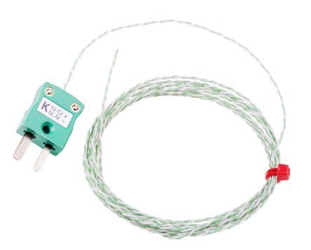 Type K IEC 0.315mm Thermocouple+Plug 2m