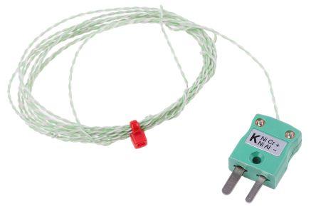 Type K IEC 1/0.2mm Thermocouple+Plug 2m