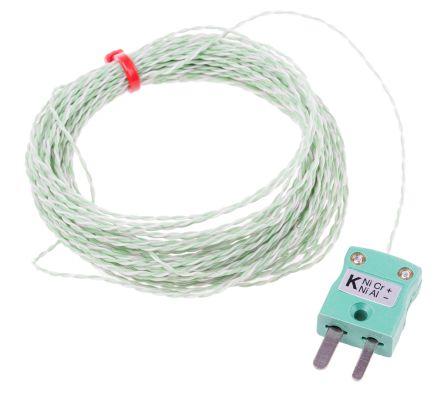 Type K IEC 1/0.2mm Thermocouple+Plug 10m