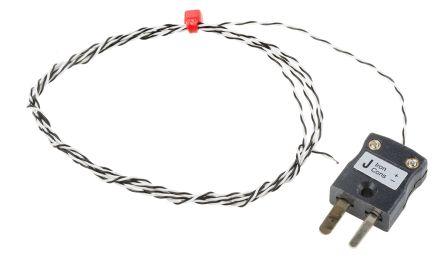 Type J IEC 1/0.2mm Thermocouple+Plug 1m