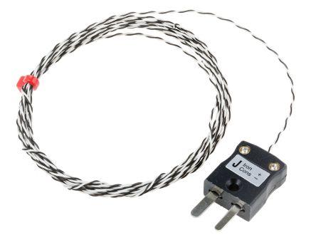 Type J IEC 1/0.2mm Thermocouple+Plug 2m