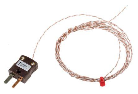 Type T IEC 1/0.2mm Thermocouple+Plug 2m