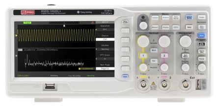 RS PRO RSDS 1052 DL + Bench Oscilloscope, 50MHz, 2 Analogue Channels