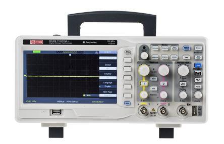 RS PRO RSDS1102CML+ Portable Oscilloscope, 100MHz, 2 Analogue Channels