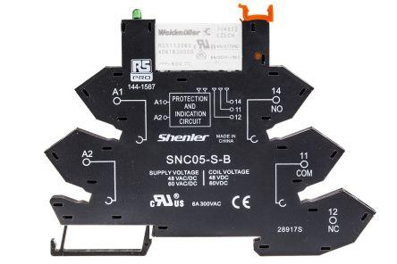 INTERFACE RELAY MODULE SPRING 60VACDC