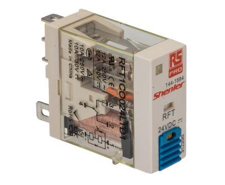 PLUG-IN RELAY SPCO 24VDC LED LOCK&DIODE