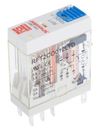 PLUG-IN RELAY DPCO 12VDC LED LOCK&DIODE