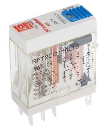 PLUG-IN RELAY DPCO 110VDC LED LOCK&DIODE