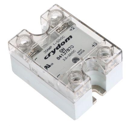 Sensata/Crydom 8413 Series Solid State Relay, 30 A dc Load, Panel Mount, 50 V dc Load, 32 V dc Control, 84137870