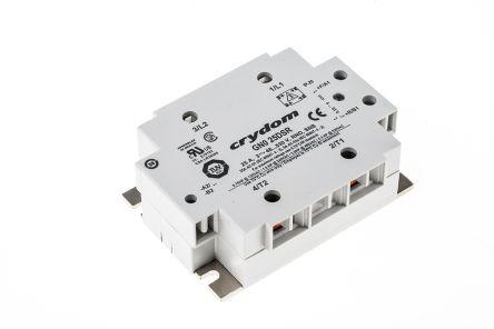 Sensata/Crydom GN0 Series Solid State Relay, 24 A rms Load, Panel Mount, 530 V rms Load, 32 V dc Control, GN025DSR