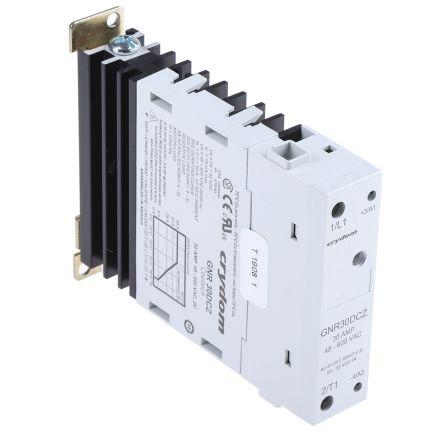 Sensata/Crydom GNR 22.5 Series Solid State Relay, 30 A rms Load, DIN Rail Mount, 600 V ac Load, 32 V dc Control, GNR30DCZ