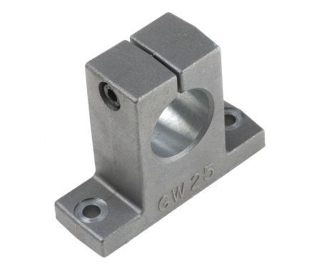 Shaft support block 25mm Bore