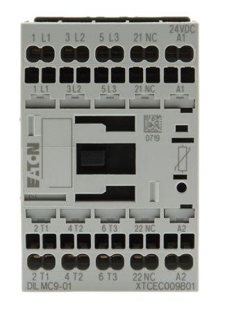 Eaton Contactor, 24 V dc Coil, 3 Pole, 12 A, 4 kW, 3NO