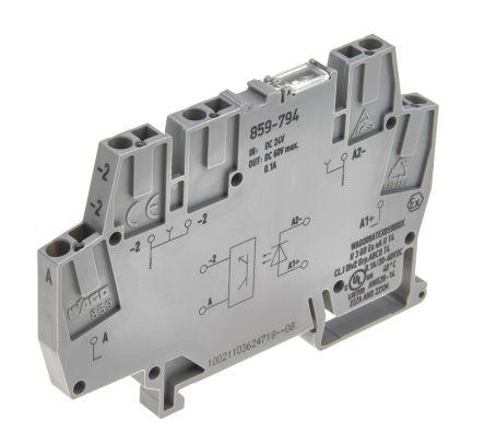 WAGO859-794 859 Series Optocoupler Terminal Block, 2.5mm², Clamp Termination