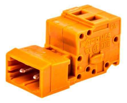 WAGO, 5.08mm Pitch, MCS-MIDI Classic, 2 Way, Pluggable Terminal Block, Header, Snap-In, Spring Cage Termination, 231-632