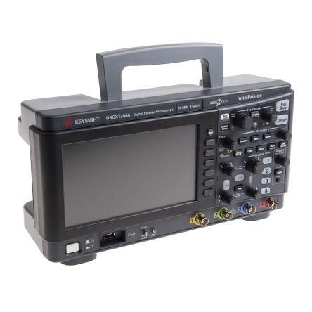 Keysight Technologies DSOX1204A Portable Oscilloscope, 70MHz, 4 Analogue Channels