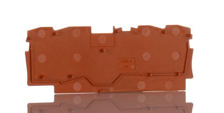 WAGO TOPJOB S, 2004 Series End and Intermediate Plate for Use with 2004 Series Terminal Blocks, IECEx