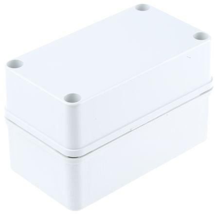 Fibox Piccolo Series Grey Polycarbonate Enclosure, IP66, IP67, Grey Lid, 140 x 80 x 85mm