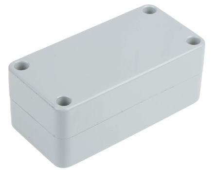 RS PRO Grey ABS General Purpose Enclosure, IP54, Grey Lid, 100 x 50 x 40mm