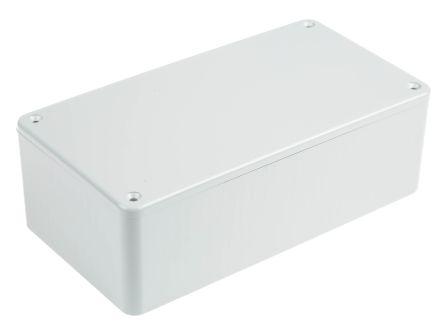 RS PRO Grey ABS General Purpose Enclosure, IP54, Grey Lid, 120 x 65 x 40mm