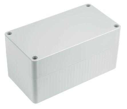 RS PRO Grey ABS General Purpose Enclosure, IP54, Grey Lid, 150 x 80 x 76mm