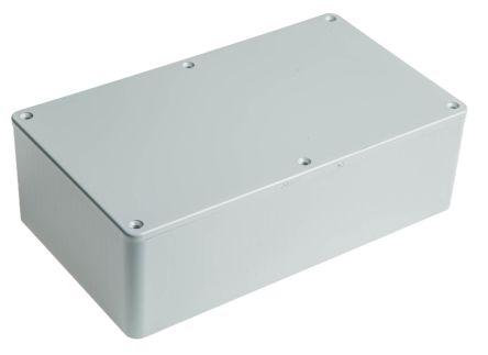 RS PRO Grey ABS General Purpose Enclosure, IP54, Grey Lid, 190 x 110 x 60mm