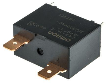 SPST-NO DUALTAB POWER RELAY,20A 12V COIL