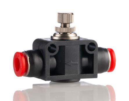 Norgren Pneufit C Series Tube In-line Regulator, Push In 6mm Tube Inlet Port x Push In 6mm Tube Outlet Port