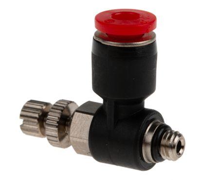 Norgren Pneufit C Series Threaded In-line Regulator, M5 Inlet Port, Push In 4mm Tube Inlet Port x Push In 4mm Tube