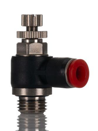 Norgren Pneufit C Series Threaded In-line Regulator, Push In 6mm Tube Inlet Port x Push In 6mm Tube Outlet Port