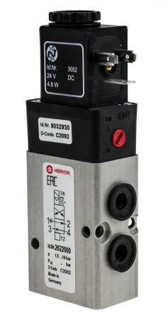 Norgren Pneumatic Solenoid Valve - Solenoid/Spring G 1/8 26220 Series 24V dc