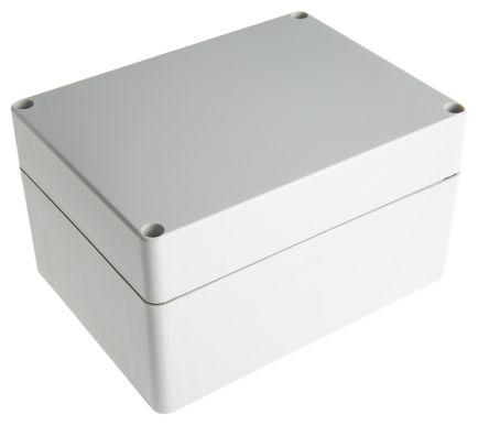 Fibox Euronord II Series Grey Polycarbonate Enclosure, IP66, IP67, Grey Lid, 160 x 120 x 90mm