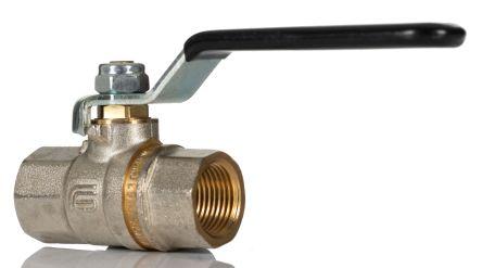 Norgren Nickel Plated Brass Ball Valve, Process Ball Valve, Threaded, ISO 3/8in, 8mm, -0.4 - 40bar Operating