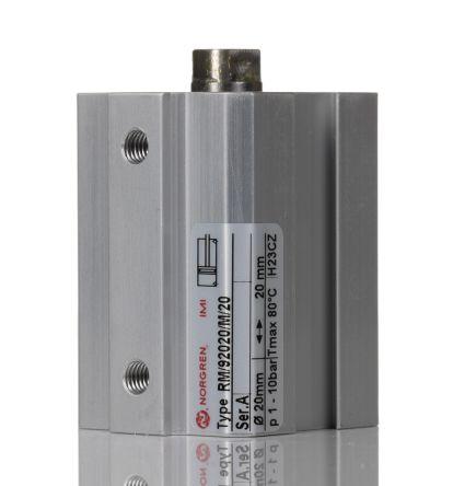 Norgren Pneumatic Cylinder - RM/92000, 20mm Bore, 20mm Stroke, RM/92020/M Series, Double Acting