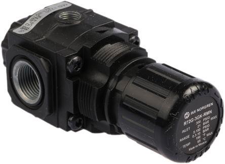 Norgren G 3/8 Pneumatic Regulator - 0.3bar to 10bar, 3/8in, 20bar max. input