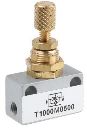 Norgren T1000 Series Threaded Flow Regulator, M5 Female Inlet Port x M5 Female Outlet Port