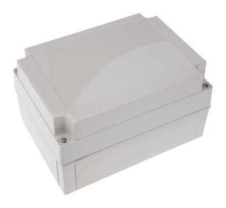 Fibox MNX Series Grey Polycarbonate Enclosure, IP66, IP67, Grey Lid, 180 x 130 x 100mm