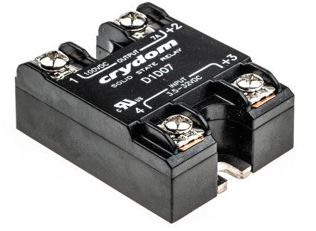 Sensata/Crydom 1-DC Series Solid State Relay, 7 A Load, Surface Mount, 100 V Load, 32 V Control, D1D07