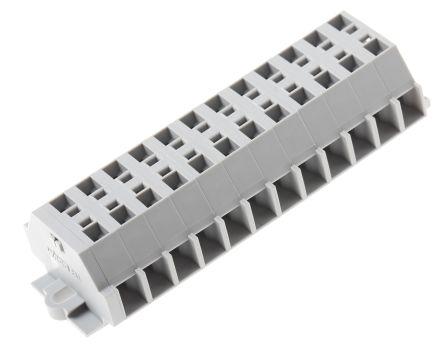 WAGO261-112 261 Series Terminal Strip, 2.5mm², Single-Level, Cage Clamp Termination